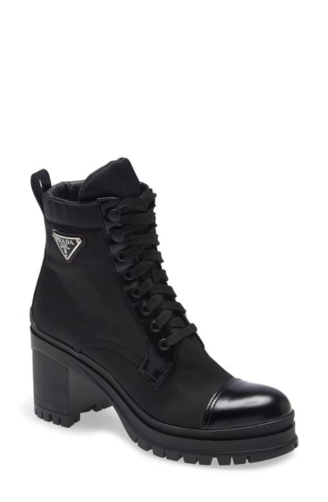 prada cowboy boot|prada block heel combat boots.